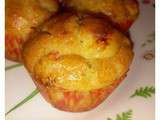 Mini muffins aux deux tomates coeur de fromage aromatisé