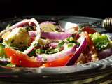 Salade turque a la feta & oignons rouges