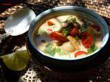 Soupe de crevettes au lait de coco (Thaïlande)