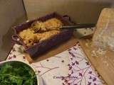 Crumble de ratatouille au chorizo et parmesan