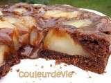 Tarte-cake-mousse chocolat poire de Christophe Felder