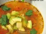 Soupe de légumes aux couleurs mexicaines