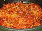 Courgette spaghetti saucisses- merguez