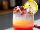 Cocktail bonbon candy cane spritzer : Recette festive facile