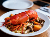 Homard linguine pleurotes et patate douce : Un délice
