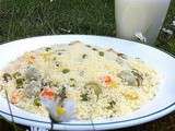 Couscous Makfoul aux 7 légumes à la vapeur (Amakfoul Kabyle)