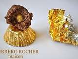 Ferrero Rocher maison ou boules de chocolat aux noisettes et Nutella