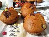 Mini cakes ou Muffins aux Smarties et Mars‏