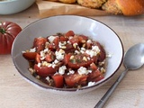 Salade tomates, feta et zaatar, pour twister un classique
