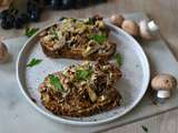 Tartine aux champignons et au parmesan : la recette de « croûte » automnale