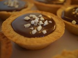 Mini tartelettes aux chocolat et confiture de lait caramélisé