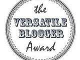 J'ai été taguée - The Versatile Blogger Award