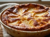 Clafoutis aux poires fondantes, peu sucré