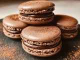 Macarons au chocolat intense