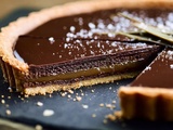 Tarte chocolat et caramel beurre salé à la fève de Tonka