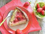 Tarte fraise et rhubarbe