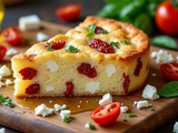 Cake feta tomates séchées : recette facile et savoureuse