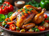 Facile et savoureuse du poulet à la portugaise