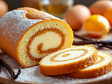Facile pour un gâteau roulé moelleux et gourmand