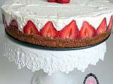 Cheesecake shortcake aux fraises