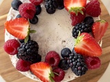 Nude cake aux fruits rouges