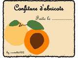 Etiquettes pour confiture d'abricot