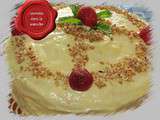 Gâteau de Savoie aux fraises et à la crème