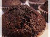 Muffin au chocolat, coeur coulant Nutella