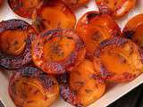 Abricots rôtis à la plancha, lavande et thym