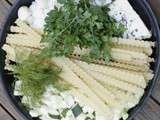 One pan pasta aux courgettes et roquefort