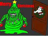 Carte de vœux de Noël Ghostbusters