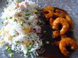 Crevettes caramélisées à l'asiatique