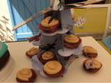 Cupcakes caramel au beurre salé pour l'anniversaire Planes