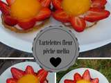 Tartelettes en fleur pêche melba