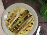 Poireaux rôtis, houmous curry et citron confit