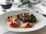 Ravioles de butternut et champignons sauce morilles