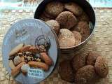 Biscuits au chocolat et purée de noisettes perlamande