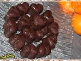 Coeurs de chocolat aux pépites sablées