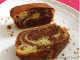 Cake marbré chocolat-citron