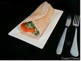 Wrap au saumon et aux brocolis crus {Foodista Challenge #18}