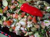 Cuisine du soleil: salade de fèves vertes