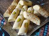 Ghraïba palestinienne aux pistaches et aux grains de sésame