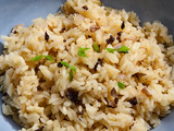 Riz pilaf aux miettes de morilles séchées