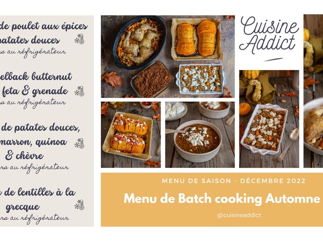 Batch Cooking avec Cuisine Addict!