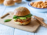 Burgers au pulled chicken au Cookeo