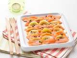 Carpaccio de Saumon, Papaye & Kiwi Gold {Couleurs et Exotisme!}