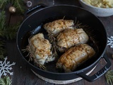 Escalopes de poulet farcies au brie et cranberries