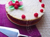 Gâteau aux Amandes, Mascarpone & Framboises