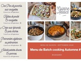 Menu de Batch cooking Semaine 39 – Mois de Septembre 2026 – Automne #1