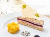 Millefeuille de Foie gras, Mangue & Betterave ♦ Chutney de Mangue au Floc de Gascogne